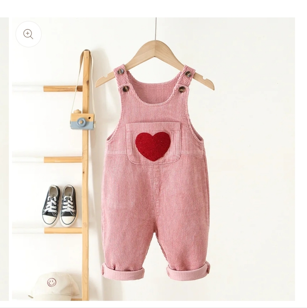 Hampton Babies Corduroy Love Overalls